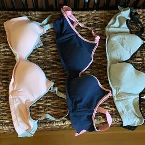Set of 3 nursing bras